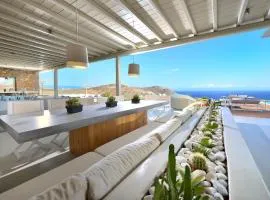 Outstanding Mykonos Villa 6 Bedrooms Villa Agamemnon Sauna Jacuzzi Panoramic Sea Views