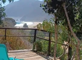 Cabaña con Vista al mar Playa grande Quintay