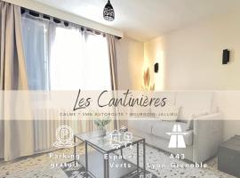 Les Cantinières - Bourgoin Jallieu - Jardin Privé – tani hotel w mieście Saint-Savin