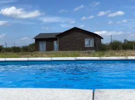 Cabaña con piscina