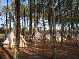 Kampaoh Vagueira, lều trại sang trọng ở Palheiros da Vagueira