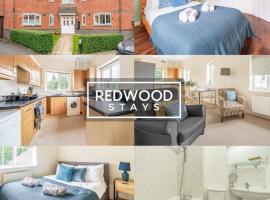 2 Bedroom Apartment, Business & Contractors, FREE Parking & Netflix By REDWOOD STAYS, orlofshús/-íbúð í Basingstoke