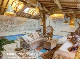 Gîte de Charme avec Piscine, Spa et Sauna, 5 Chambres, Jardin Privé et Équipements Modernes - FR-1-496-311