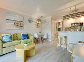 Steps to Galveston Beach Condo with Pool Access