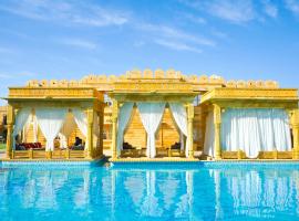 Fort Rajwada,Jaisalmer、ジャイサルメールのスパホテル