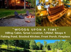 Woods Upon a Time Remodeled Cabin with Fireplace, Pond View & Firepit - Your Getaway Story Awaits!, hotel v destinaci Murphy