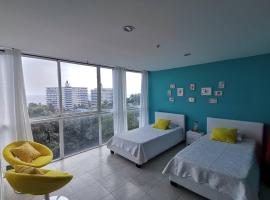Apartamento de playa con vista al mar en coronado, hotel keluarga di Playa Coronado