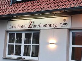 Landhotel Zur Altenburg, hotel with parking in Kalefeld