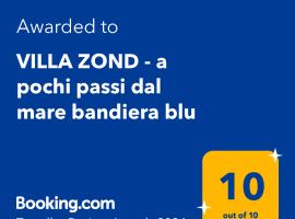 VILLA ZOND - a pochi passi dal mare bandiera blu，卡斯泰拉內塔濱海的飯店