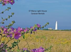 St Marys Light house, Caravan Rentals, leirintäalue kohteessa Whitley Bay