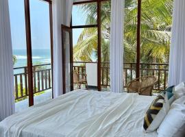 디크웰라에 위치한 여관 Coconut Palm beach restaurant and rooms