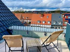 Ahaus: Stadtoase mit Terrasse & privater Garage، فندق رخيص في آهاوس