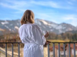 Berg Fux - Neubau mit 3 Schlafzimmern, großer Balkon, Panorama Bergblick, 2 Parkplätze, hotel Sonthofenben