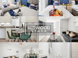 Quality 1 Bed 1 Bath Apartments For Contractors By REDWOOD STAYS, hotel u Farnboroughu
