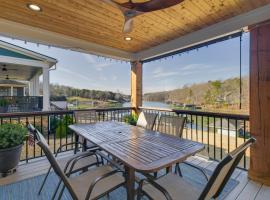 Lakefront Moneta Home with Hot Tub and Boat Dock!, hótel í Moneta