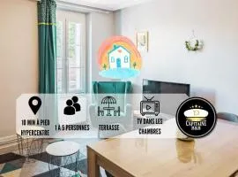 Maison du Bonheur - Terrasse - Stationnement facile - Proche Hypercentre