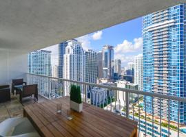 Centric 40thFloor Brickell Condo FREE parking by Palermo Home Miami，位于迈阿密的酒店