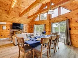 Hot Tub and Fire Pit Lakefront Cabin in White Haven