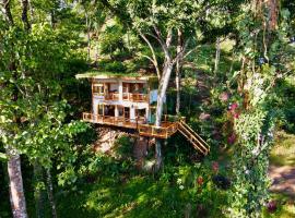 Jungle Spirit Treehouse, hotel en Cahuita