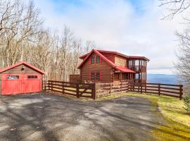 Cozy Cabin with Blue Ridge Mountain Views and Hot Tub, villa í Jasper