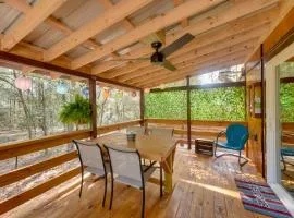 Bright Cabin with Fire Pit - 2 Mi to Holden Beach!