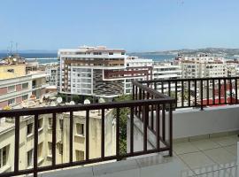 Elegant and Panoramic 3-Bedroom in Central Tangier, pet-friendly hotel in Tangier