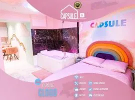 Capsule cloud - jacuzzi - projecteur cinema