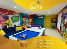 Capsule 90's - Balnéo - Sauna - Flipper - Billard - Netflix - Nintendo Switch & Jeux -