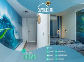 Capsule océan - Jacuzzi - Billard - Netflix - 2 Chambres - Cuisine, hôtel à Valenciennes près de : Club de golf de Valenciennes