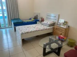 Private room with double bed- sofa and balcony fully furnished in DSO
