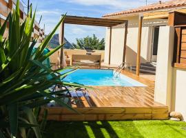 Patrimonio, Maison climatisée avec piscine privée，Barbaggio的飯店