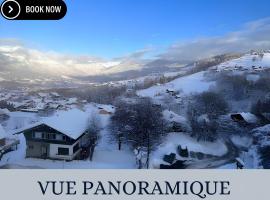 Vue Mont blanc, ski et village, Ferienunterkunft in Combloux