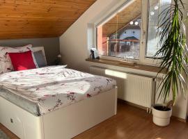 Podkrovní apartmán s balkónem, hotel v Ostravě