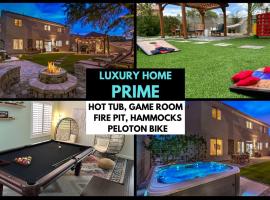 Luxury Home, Spa, Dog Friendly, Games, BBQ, hotell med jacuzzi i Las Vegas