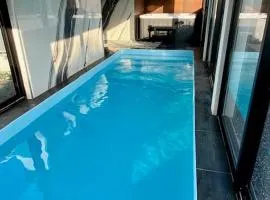 Piscine et jacuzzi Loft ravissant dans une maison basque