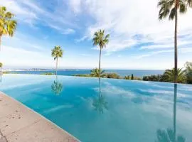 Exceptional Super-Cannes accommodation with sea view swimming pools jacuz