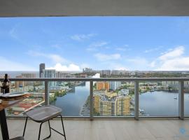 Infinite View - Balcony- Amazing Pool- Near Beach, levný hotel v destinaci Hallandale Beach