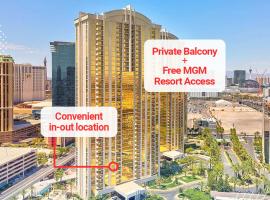 LADY LUCK'S VISTA - Private Balcony - Full Kitchen - Two Full Baths - Jetted Tub - Full MGM Grand Resort Access w No Resort Fee at MGM Signature, complexe hôtelier à Las Vegas