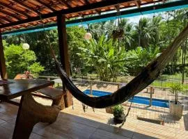 Casa Amadou com grande piscina em Boipeba