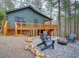 Charming Ellijay Cabin with Deck, Fire Pit and Hot Tub