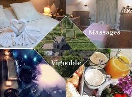 Le Sablon - Hébergement bien-être, Spa & massages à 20mn de Reims centre, cheap hotel in Unchair