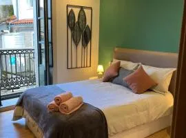 Verde y rosa