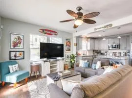 Hot Tub and Yard Jimmy Buffet-Themed Galveston Home