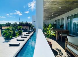 Cozy Terrace @ Blue House, hotell i Puerto Aventuras