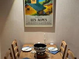 Central flat in Villars sur Ollon, Gamat, for 4 with two double beds