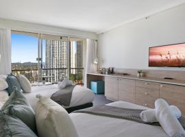 Cosy 2-Bed Central Studio Apartment With Views, hotelli Gold Coastilla