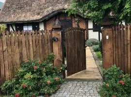 REETDACH FERIENHAUS IN GĄSKI MIT GEPFLEGTEM GARTEN