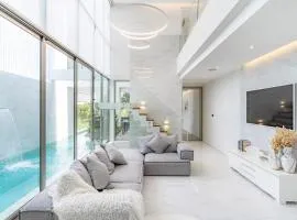 New Modern Aesthetic 3-Storey Villa A15 in Gated Residence just 10 min drive Laguna Phuket