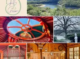 Yourte familiale bord Loire avec plage privée