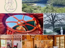 Yourte en bord Loire avec plage privée